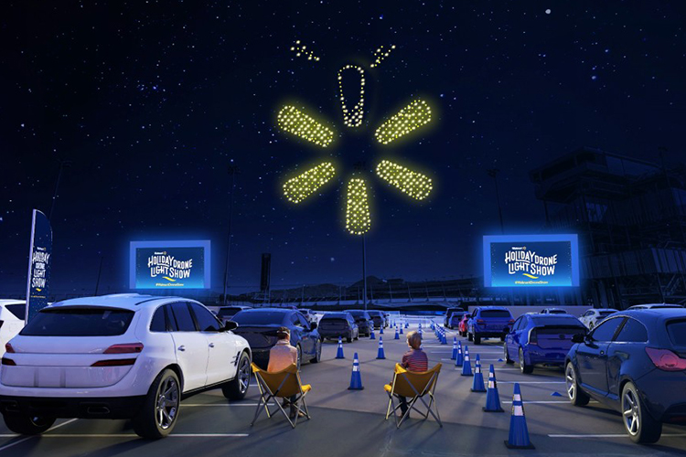Walmart Lights Up the Sky with All-New Holiday Drone Light Show