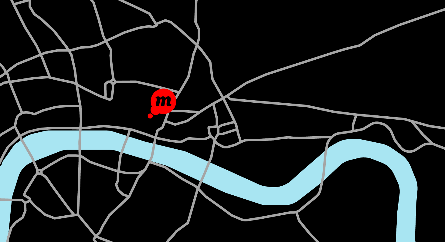 Map location of the Momentum office in London, United Kingdom