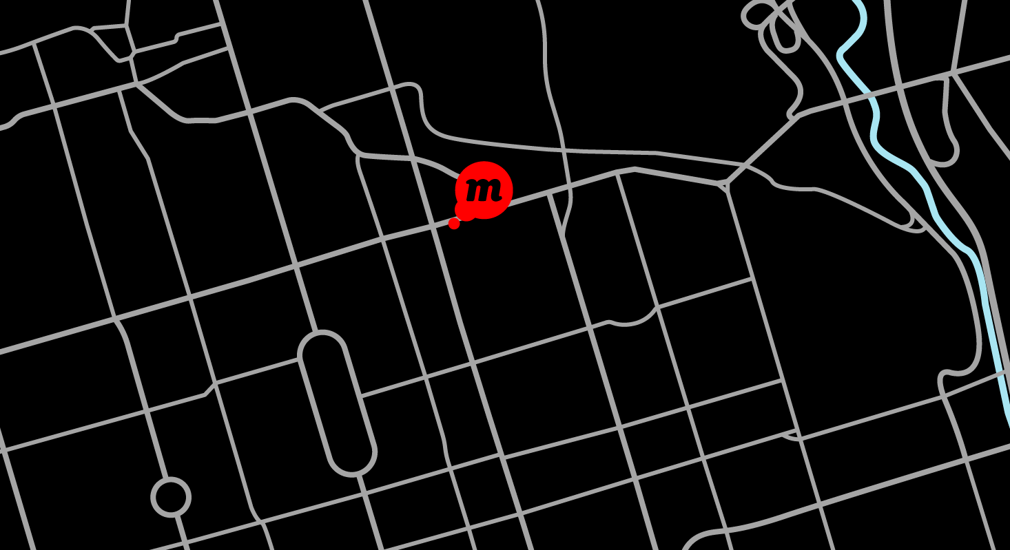 Map location of the Momentum office in Toronto, Canada